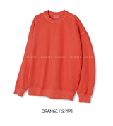  Logane Supima Cotton Pigment Overfit Incision Sweatshirt