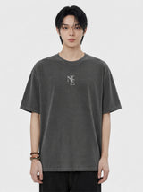 NTE monogram pigment-dyed short-sleeve t-shirt (3color)