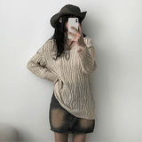 ラロアイレットパンチングニット (3 colors)