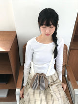 Bunny bag - Beige stripe