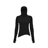 WMNS BEUTER® BLACK BALACLAVA HOODIE / WMNS BEUTER® ブラック バラクラバフーディ