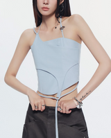 LULLABY HALTER TOP (BLUE)