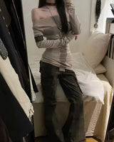 Cross back shoulderless sleeve