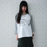 YURINA pfp Raglan 3/4 T-shirt [2 Color]