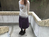 lonen button banding skirt 