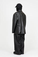 Forem One Button Leather Jacket