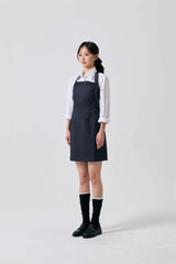 ODE BUCKLE MINI DRESS / CHARCOAL