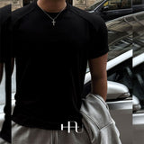 [HFORUS MADE] Layer Shoulder Muscle Half Sleeve IN WHITE