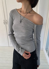 ベルトショルダーアンバルTシャツ