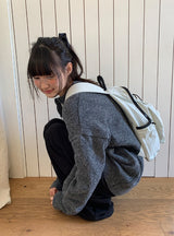 [unisex] ハインドレイブークレヘンリーネックオーバーニット