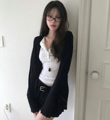 [glam] ノイド 3/4 スリーブボタンT