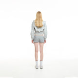 crop fitted hoodie
