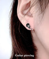 black guitar piercing 1PC