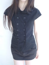 double button shirt