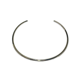 Silver minimal bangle bracelet