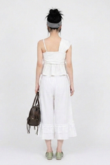 CROSS-WRAP PEPLUM BUSTIER TOP (3COLORS!)