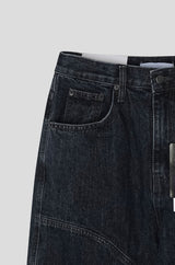 Rise Fatigue Wide Denim
