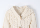 TOGGLE HOOD KNIT CARDIGAN