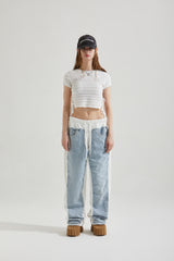 PATCH DENIM -WHITE