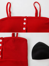 RS Vivid Half Button Monokini (2color)
