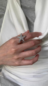 Twinkle starfish ring