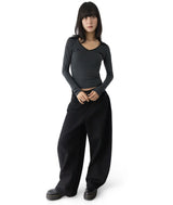Theone Wide Collar Slim Long Sleeve