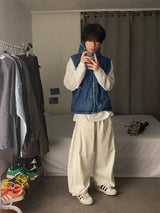 アノラックデニムベスト　３色