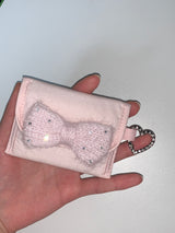 bling ribbon card wallet