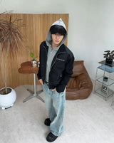 B-Ed Cut Curved Denim Pants