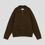Saint wool zipup knit
