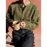 [F/W]ウールヘアリーアンゴラファーカーディガン(3color)