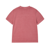 25SS シューティングロゴピグメントウーマン半袖Tシャツ ダークピンク
