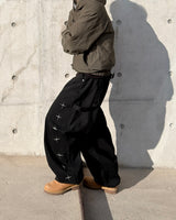 Stellon Cross Embroidery Balloon Pants