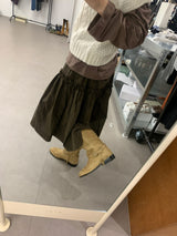 ダブルリネッドロングブーツ (2color)