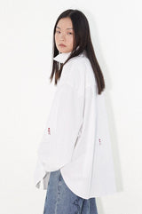 Relaxed and casual lapel and stand-up collar shirt