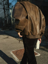 ASCLO Leather Work Jacket (3color)