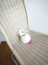 Cosymosy Ugly Bird Keyring - White
