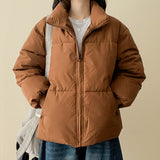 Basic High-Neck Padded Jumper