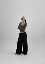 [MADE] Evekan Nylon Adjuster buckle Pants
