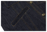 Raw Denim Fitted Work Jacket