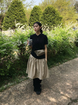 ゴーデヘンリーネックフーデッドショートスリーブTシャツ(5c)