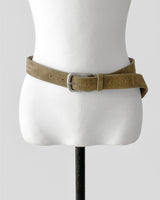 sand matte big buckle belt