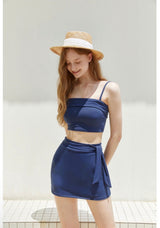Belted Top & Bottom Set Blue