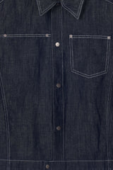 Linen Engineered Jacket (Indigo)