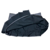 Wrap Check Pleated Mini Skirt