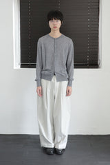 crew neck fine cardigan