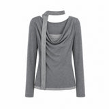 Nadia Choker Drape Top