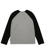 USA Flag Raglan Long Sleeve T-Shirt Black