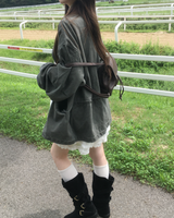 Washing short pigment jacket