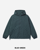 Burnt Check Hood Windbreaker